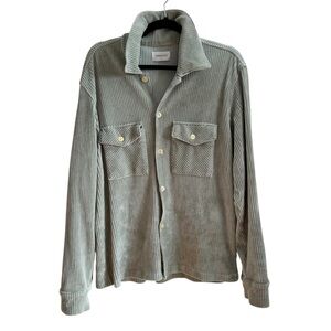 Christi’s New York Corduroy Sage Green The Luxe Work Shirt